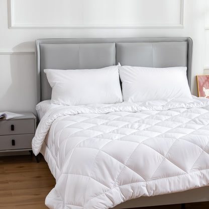 100 Percent Cotton Pillow Cover with 800g Poly Fill, Hypoallergenic, Antibacterial, and Cooling Technology 2 V196-P200_K