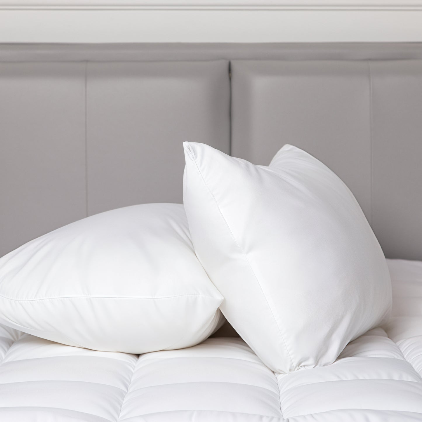 100 Percent Cotton Pillow Cover with 800g Poly Fill, Hypoallergenic, Antibacterial, and Cooling Technology 2 V196-P200_K