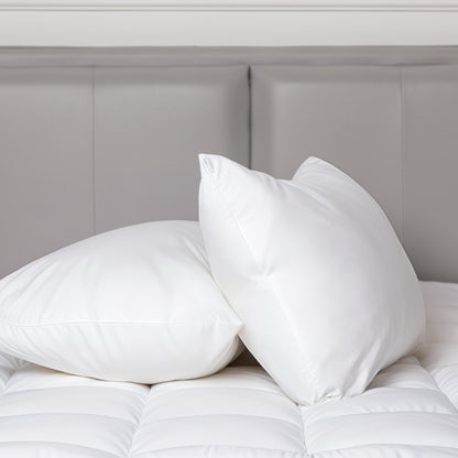 100 Percent Cotton Pillow Cover with 800g Poly Fill, Hypoallergenic, Antibacterial, and Cooling Technology 2 V196-P200_K