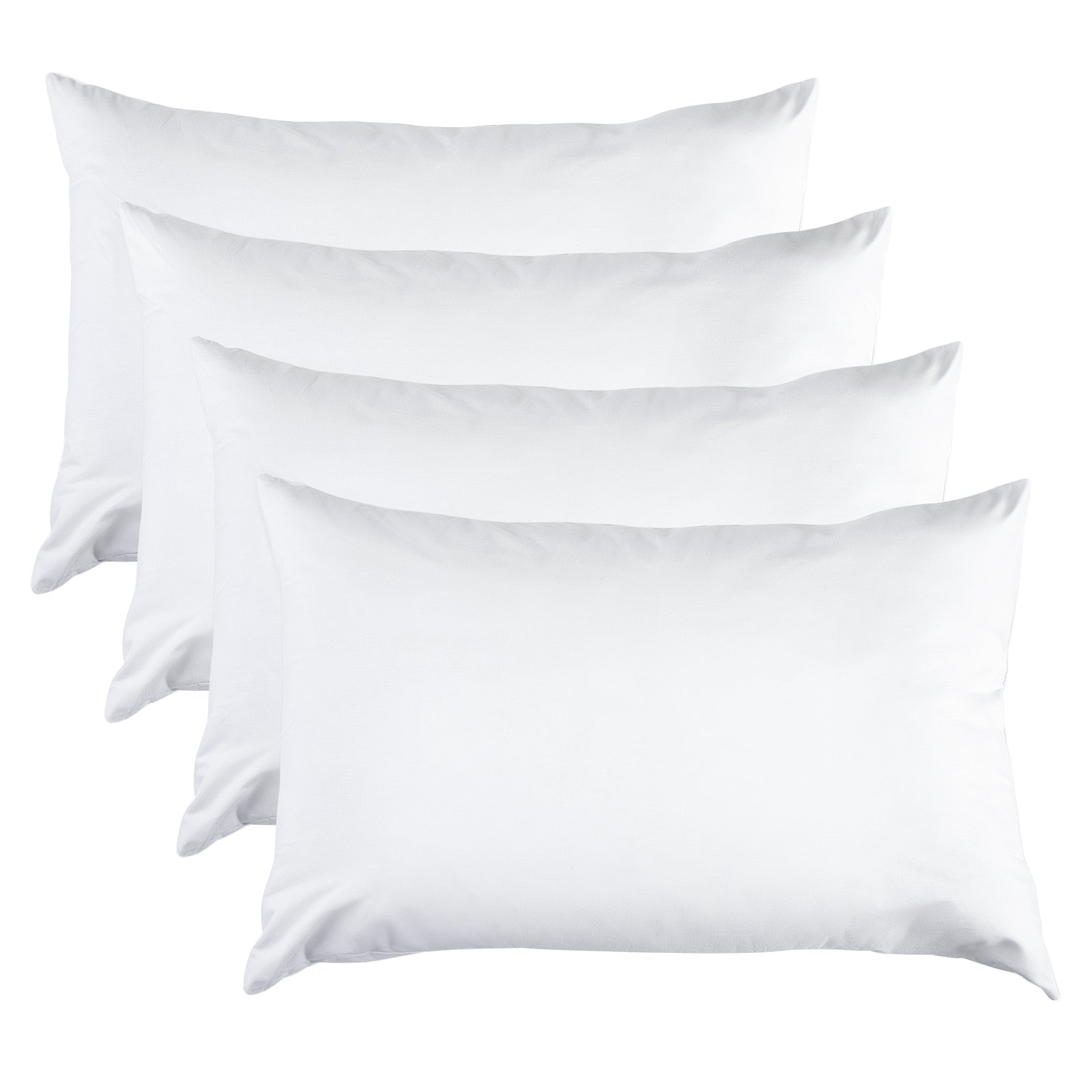 100 Percent Cotton Pillow Cover with 800g Poly Fill, Hypoallergenic, Antibacterial, and Cooling Technology 4 V196-P400_K