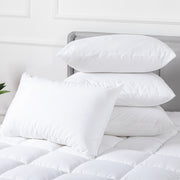 100 Percent Cotton Pillow Cover with 800g Poly Fill, Hypoallergenic, Antibacterial, and Cooling Technology 4 V196-P400_K