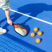 Pickleball Set with 4 Fiberglass Paddles, 6 Balls, Net, and Carry Bag V196-PBS515