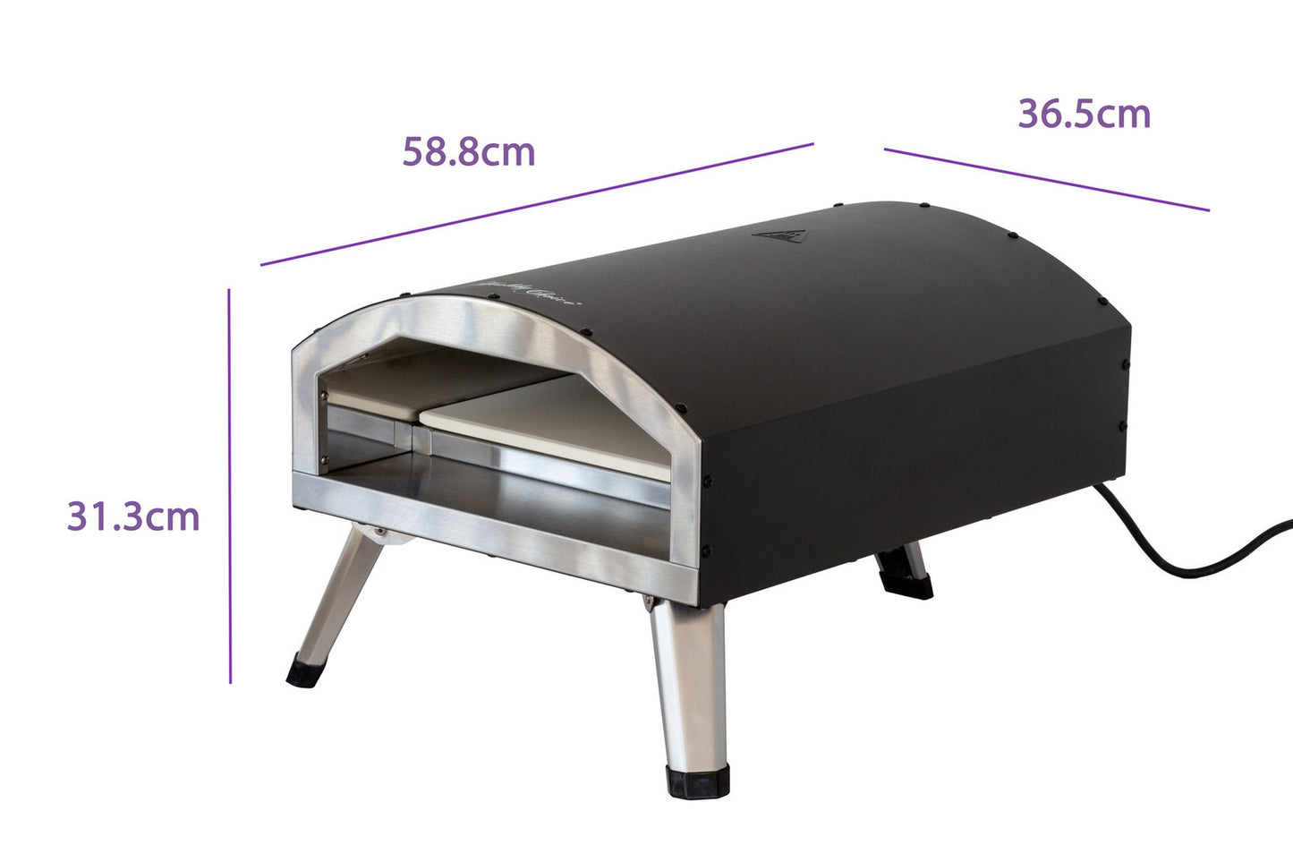 Compact and Portable 12" Outdoor Electric Pizza Oven V196-POE120