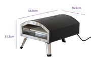 Compact and Portable 12" Outdoor Electric Pizza Oven V196-POE120