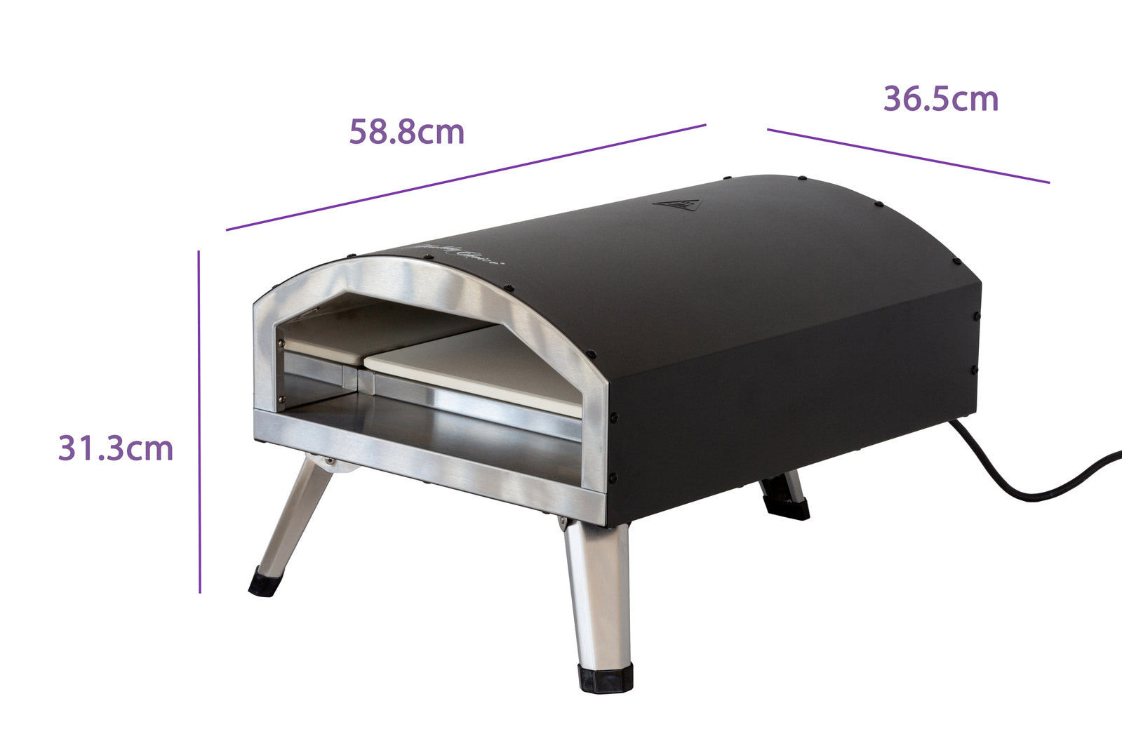 Compact and Portable 12" Outdoor Electric Pizza Oven V196-POE120