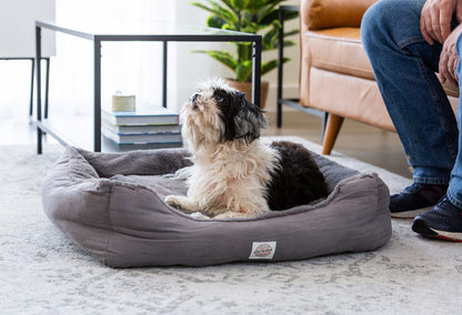 Easy to Clean Electric Heated Rabbit Faux Fur Covering Pet Bed - Small V196-PWB801