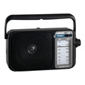AM/FM Mantle Radio (Black) Battery Operated, w/ Bandwidth 540-1600 V196-R26