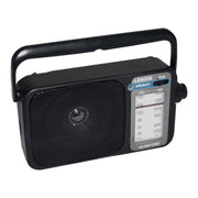 AM/FM Mantle Radio (Black) Battery Operated, w/ Bandwidth 540-1600 V196-R26