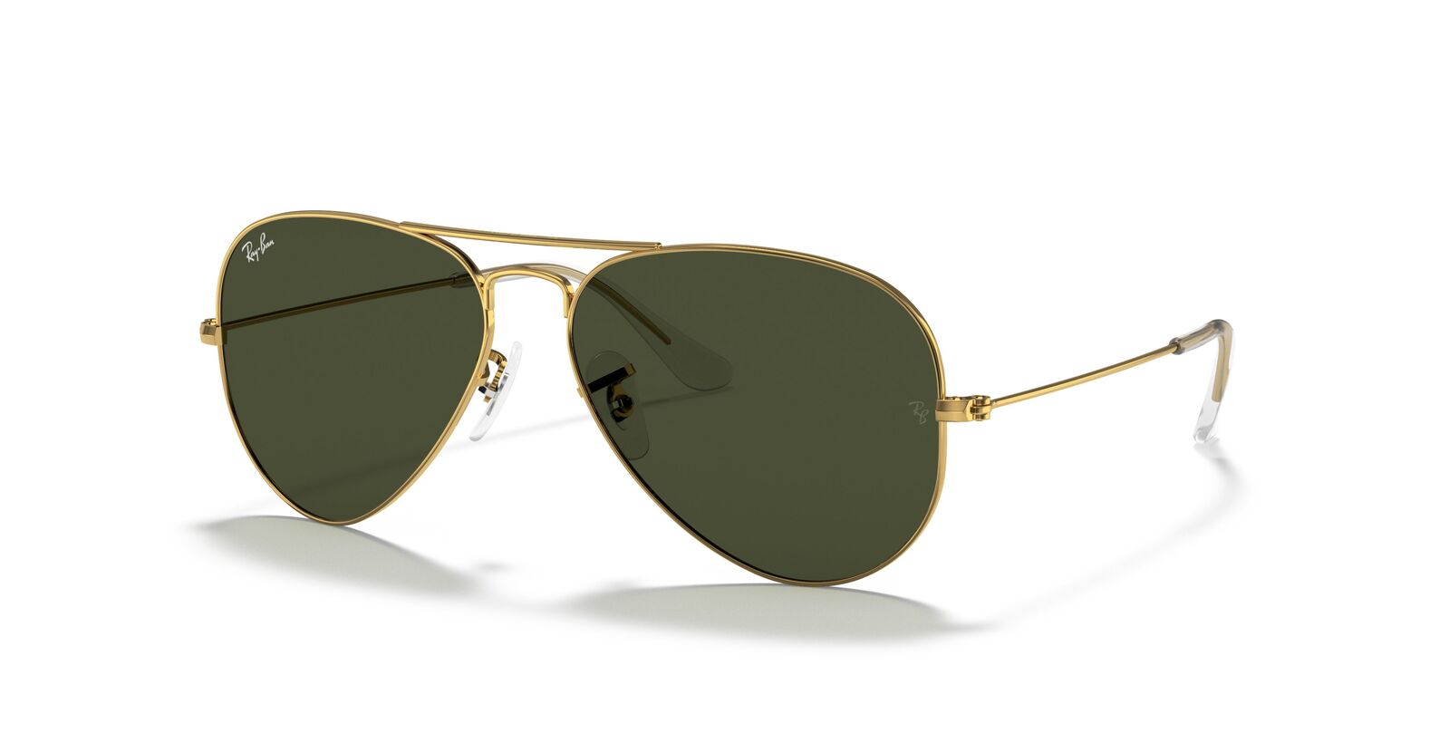 Aviator Classic Sunglasses in Gold and Green V196-RB3025-L0205