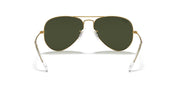 Aviator Classic Sunglasses in Gold and Green V196-RB3025-L0205