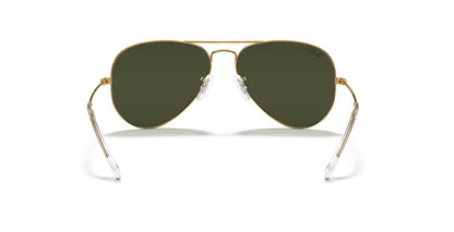 Aviator Classic Sunglasses in Gold and Green V196-RB3025-L0205