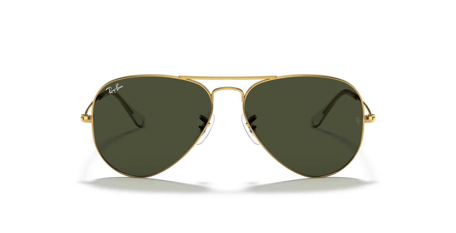 Aviator Classic Sunglasses in Gold and Green V196-RB3025-L0205