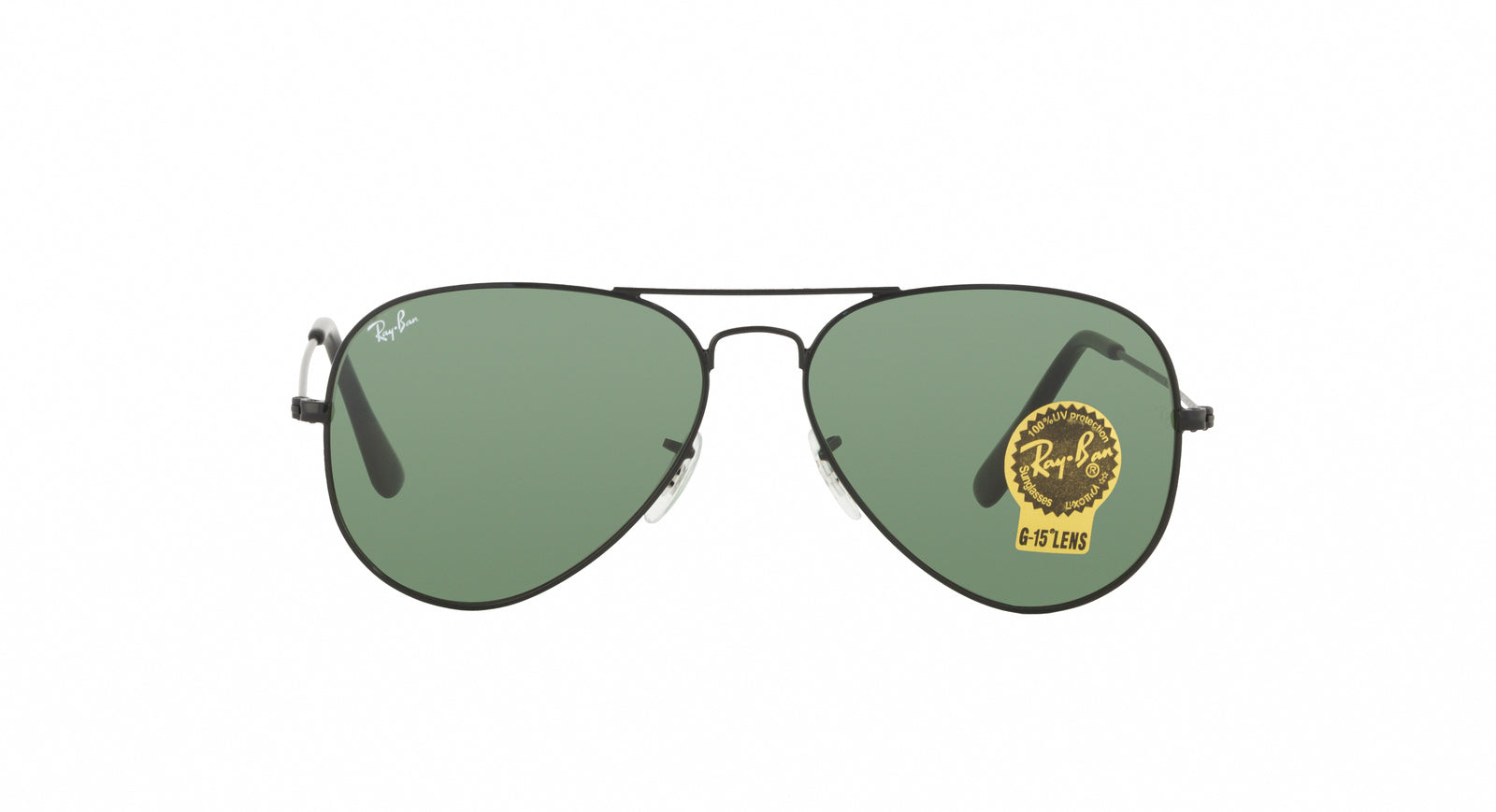 Aviator Classic Sunglasses in Black and Green V196-RB3025-L2823