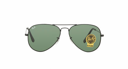 Aviator Classic Sunglasses in Black and Green V196-RB3025-L2823