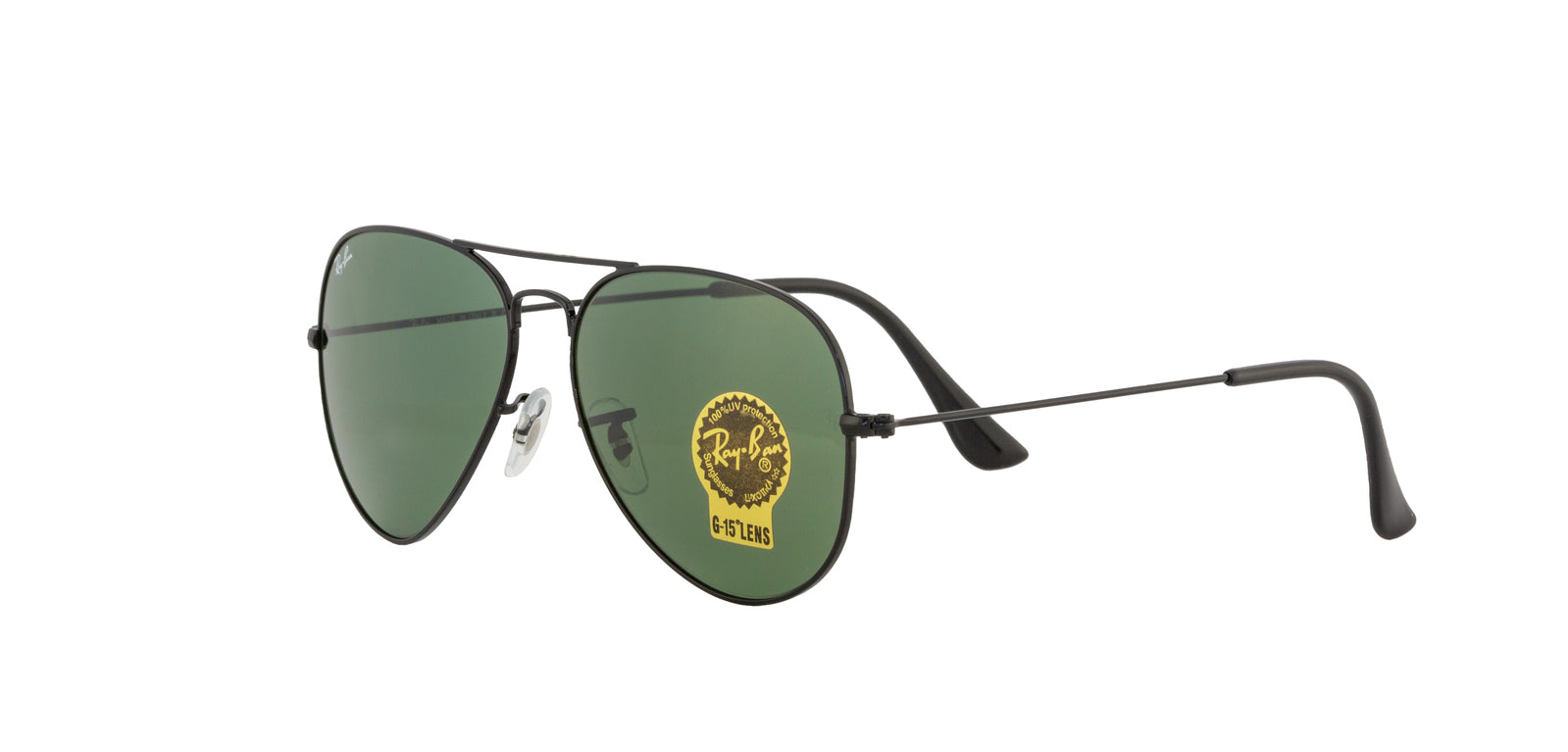 Aviator Classic Sunglasses in Black and Green V196-RB3025-L2823