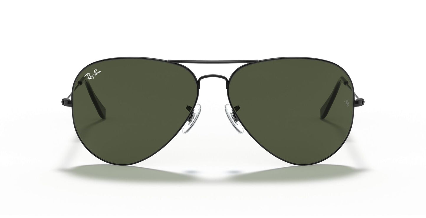 Aviator Large Metal II Sunglasses in Black and Green V196-RB3026-L2821