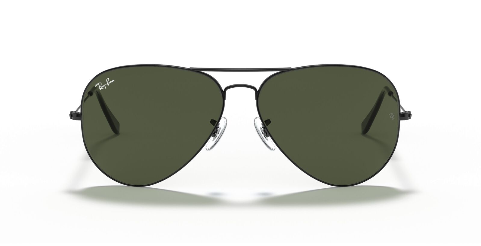 Aviator Large Metal II Sunglasses in Black and Green V196-RB3026-L2821