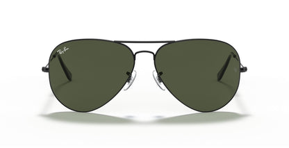 Aviator Large Metal II Sunglasses in Black and Green V196-RB3026-L2821