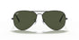 Aviator Large Metal II Sunglasses in Black and Green V196-RB3026-L2821