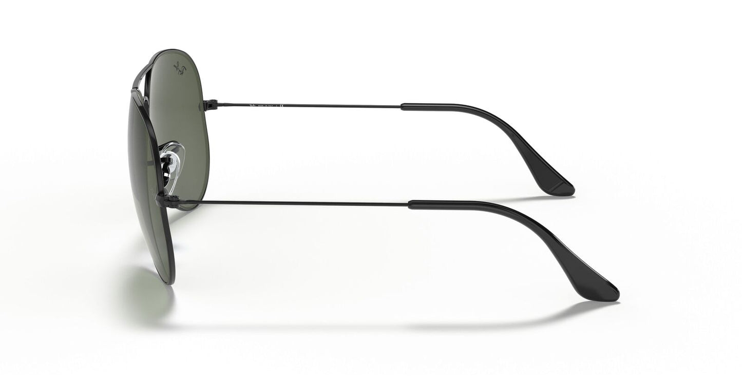 Aviator Large Metal II Sunglasses in Black and Green V196-RB3026-L2821