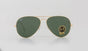 Aviator Large Metal II Sunglasses in Gold and Green V196-RB3026-L2846