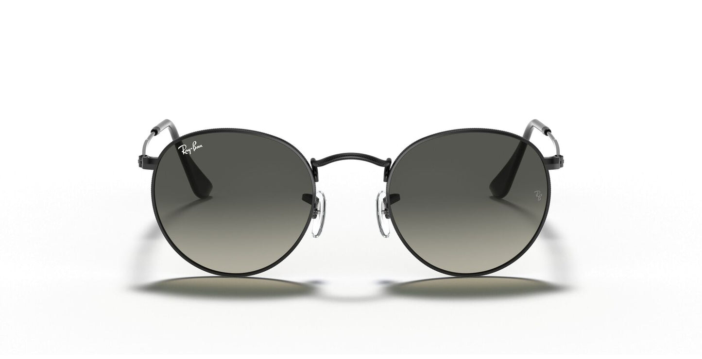 Round Flat Grey Gradient Lenses Sunglasses V196-RB3447-002