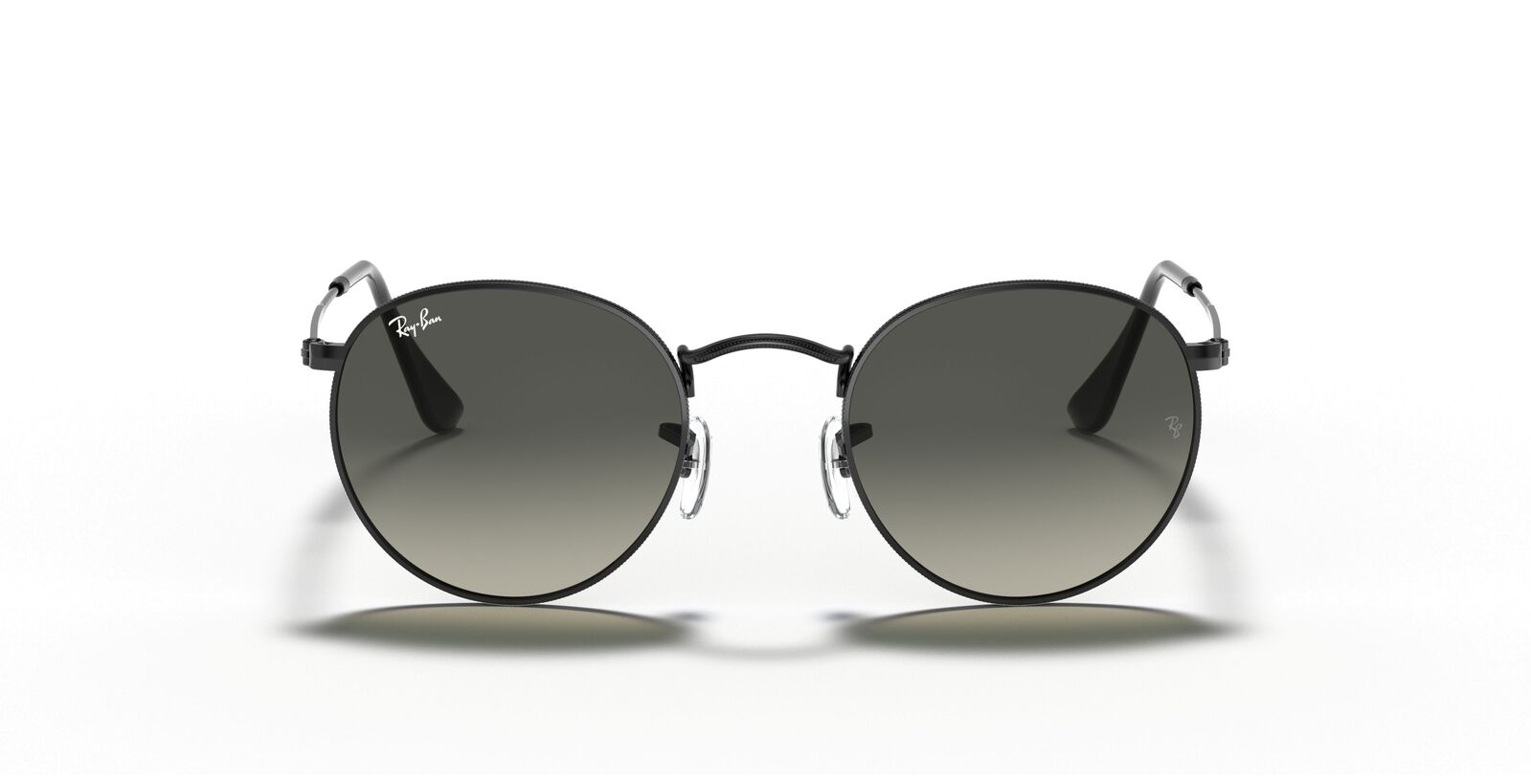 Round Flat Grey Gradient Lenses Sunglasses V196-RB3447-002