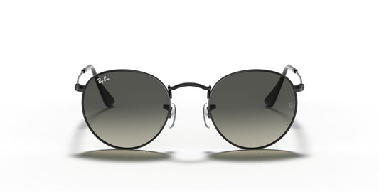 Round Flat Grey Gradient Lenses Sunglasses V196-RB3447-002