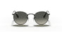 Round Flat Grey Gradient Lenses Sunglasses V196-RB3447-002