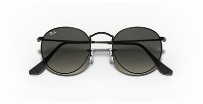 Round Flat Grey Gradient Lenses Sunglasses V196-RB3447-002