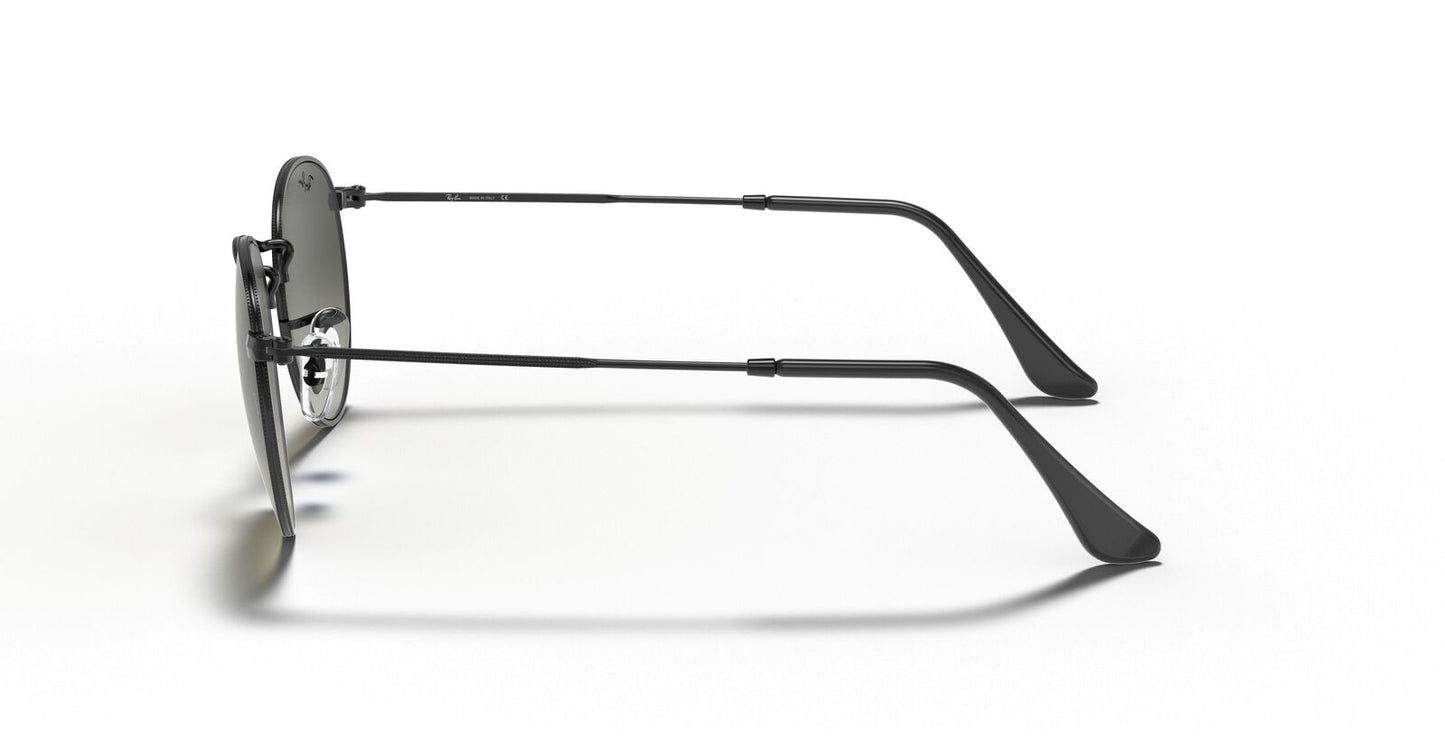 Round Flat Grey Gradient Lenses Sunglasses V196-RB3447-002