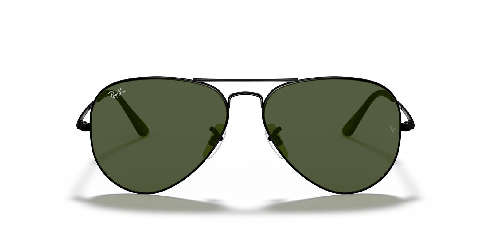 Aviator Metal II in Black and Green Sunglasses V196-RB3689-9148-31