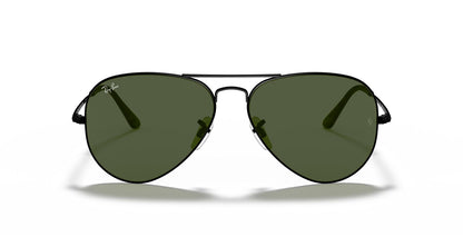 Aviator Metal II in Black and Green Sunglasses V196-RB3689-9148-31