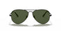 Aviator Metal II in Black and Green Sunglasses V196-RB3689-9148-31