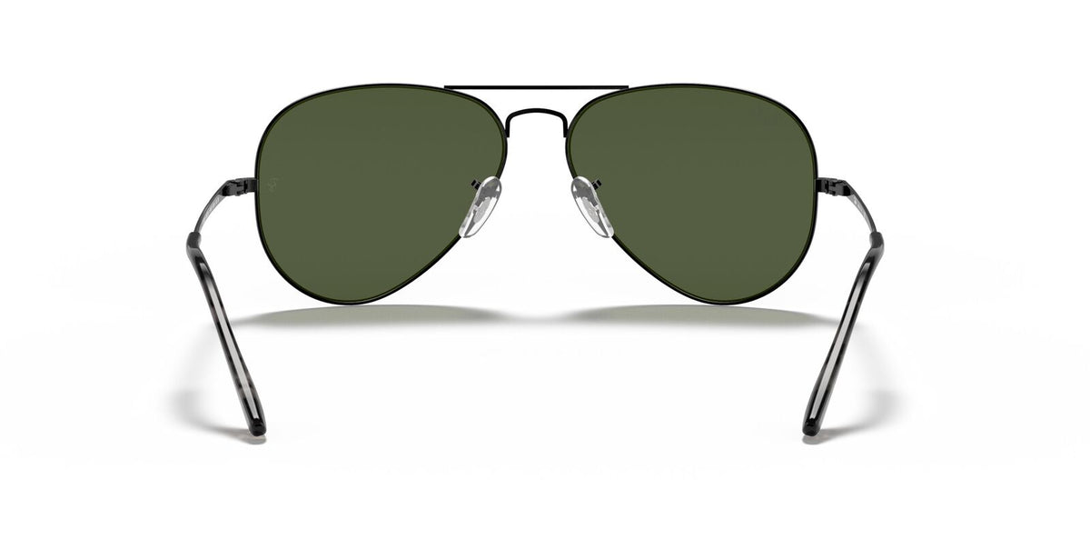 Aviator Metal II in Black and Green Sunglasses V196-RB3689-9148-31