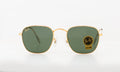 Frank Vintage Frame Square Sunglasses (Gold/Green) V196-RB3857-9196-31