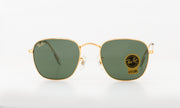 Frank Vintage Frame Square Sunglasses (Gold/Green) V196-RB3857-9196-31