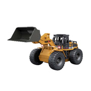 Remote Control Model Bulldozer Truck (Yellow), Driving Cab and Scoop V196-RC1520