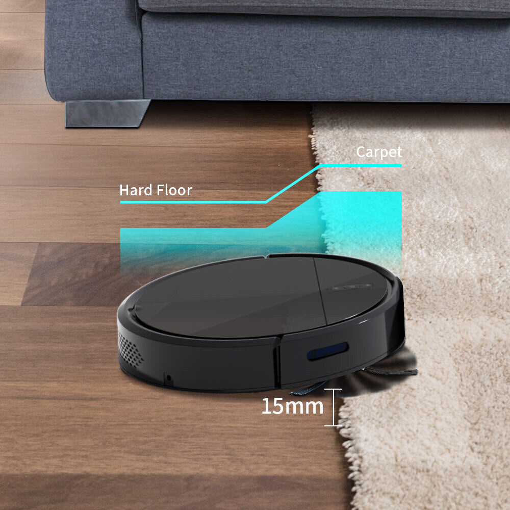 4400mAh Robot Vacuum & Mop with Anti-collision and Anti-fall Sensor V196-RV1800