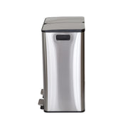 Stainless Steel Dual Compartment (30L each Section) Pedal Operation Rubbish Bin V196-SB80
