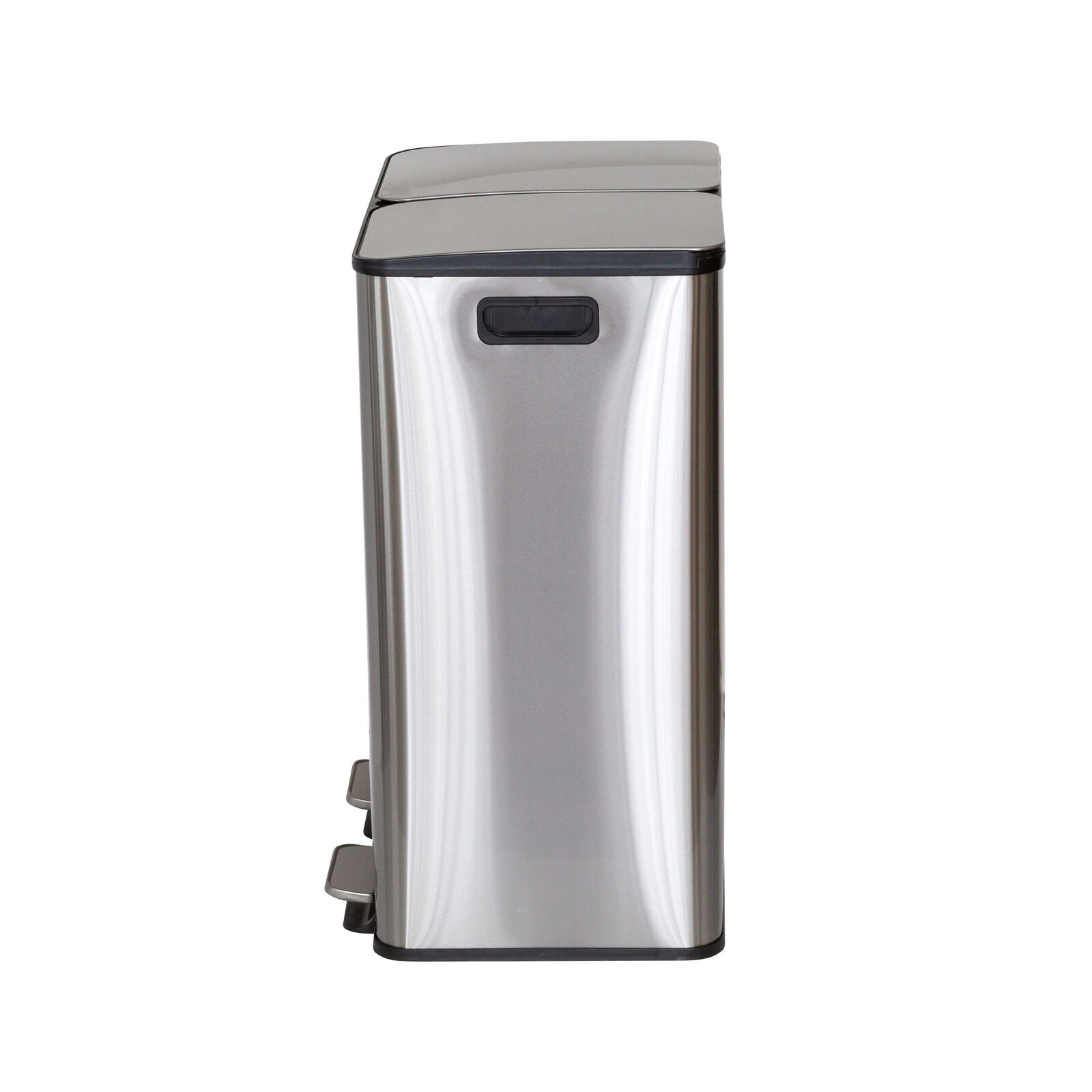 Stainless Steel Dual Compartment (30L each Section) Pedal Operation Rubbish Bin V196-SB80