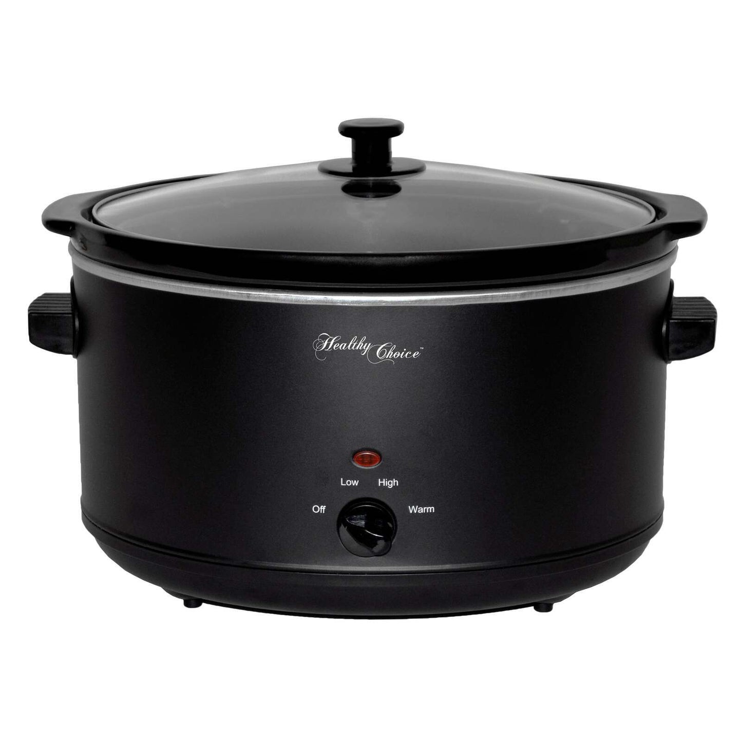 8L Slow Cooker (Black) Large Capacity Ceramic Pot, 300W V196-SC800