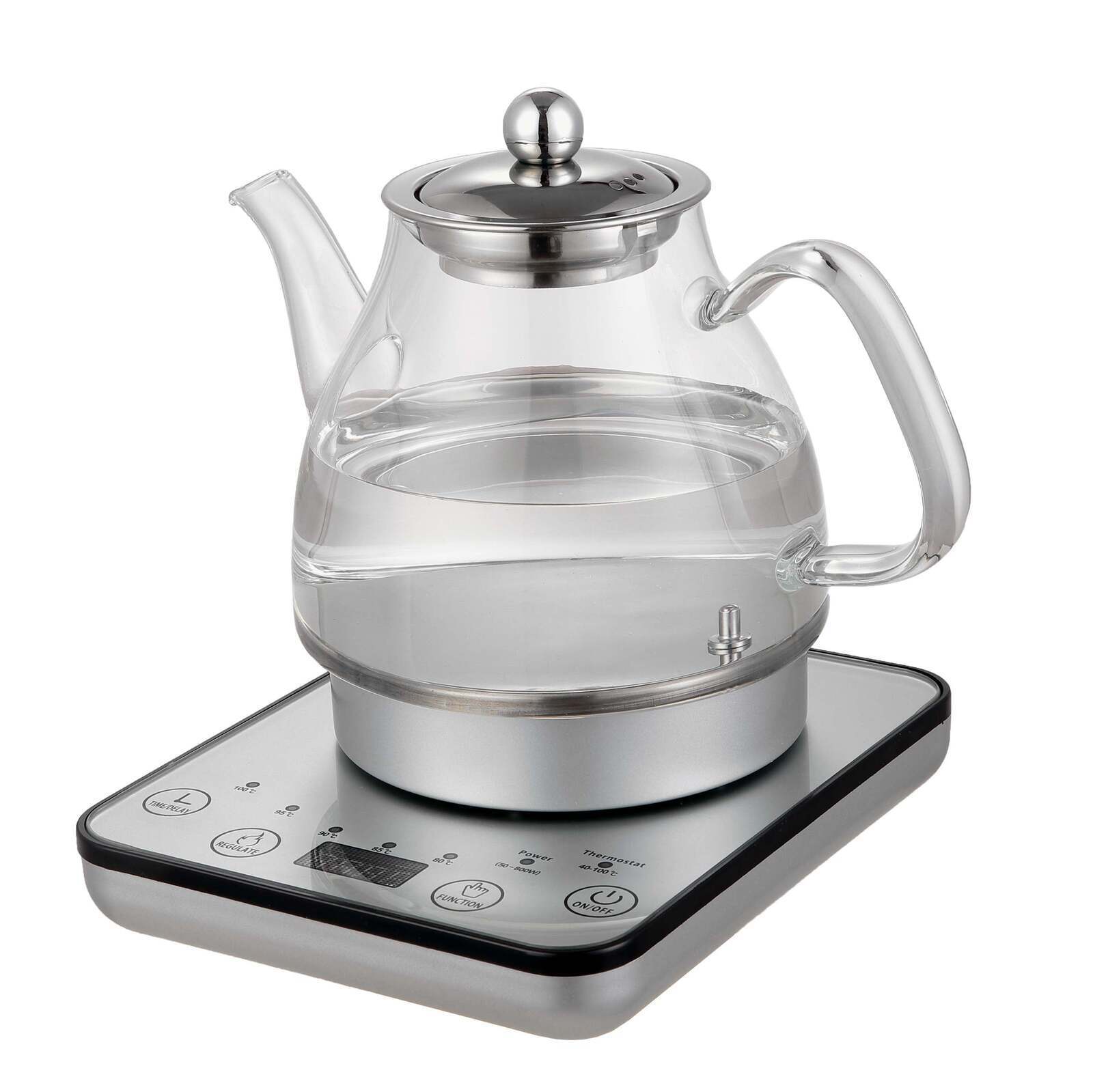 1.2L Digital Glass Kettle w/ Electric Tea Pot & Infuser 800W V196-SK200