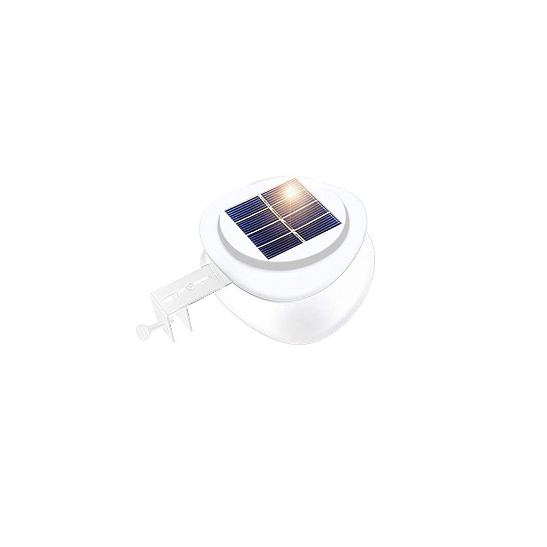 Solar Multipurpose Light (1-Piece, White) w/ Screw & Mount, Energy-Saving V196-SL7X1