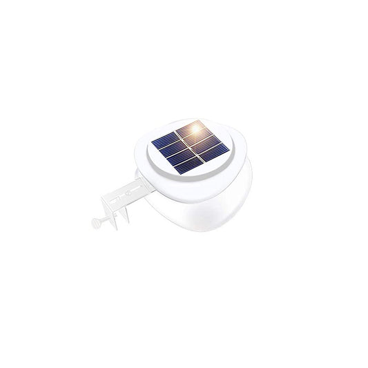 Solar Multipurpose Light (1-Piece, White) w/ Screw & Mount, Energy-Saving V196-SL7X1