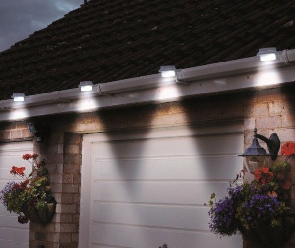 Solar Multipurpose Light (1-Piece, White) w/ Screw & Mount, Energy-Saving V196-SL7X1