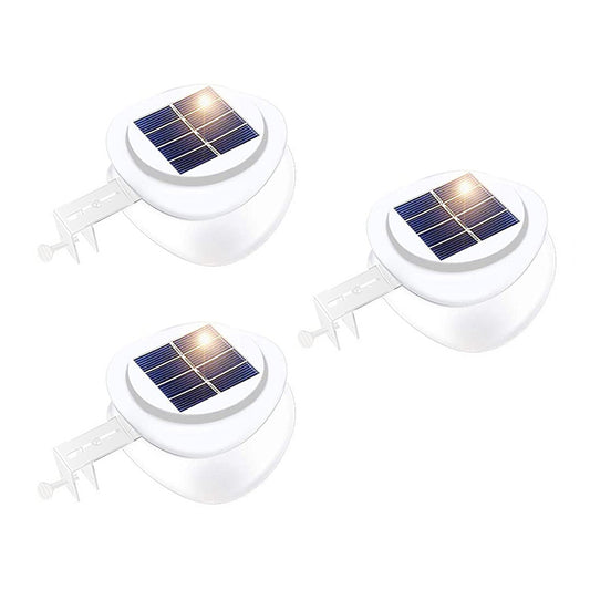 Solar Multipurpose Light (3-Piece, White) w/ Screw & Mount, Energy-Saving V196-SL7X3