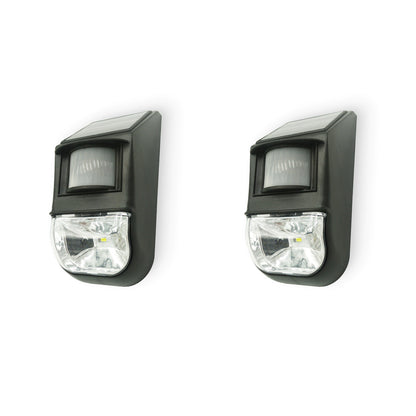 Solar-Powered Motion Sensor Light (2-Piece), Detects Motion, Rechargeable V196-SL8X2