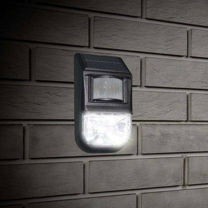 Solar-Powered Motion Sensor Light (2-Piece), Detects Motion, Rechargeable V196-SL8X2