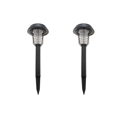 Lenoxx Wireless Solar-Powered Mosquito Killer Lamp (2-Piece, Black) V196-SL9X2